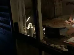 Sarışın voyeur mastürbasyon