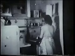 Vintage tatlım mutfak kapı kapı satıcı tarafından becerdin