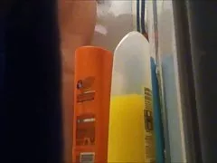 Çıplak anne duş gizli cam tarafından yakalandı.