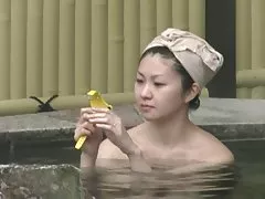 Japonya bahar spa doğal bush.